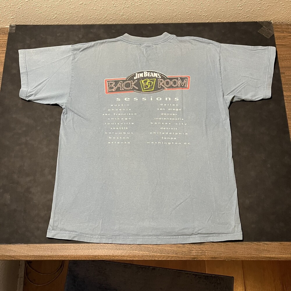 Vintage Jim Beam Bourbon Shirt 90s Jack Daniels Music BB King New Orleans Jazz